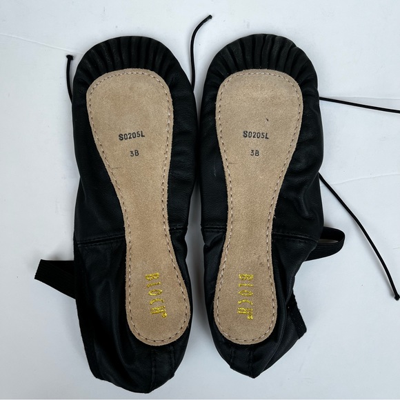 S0205L New Bloch Dansoft Full Sole Black Leather Ballet Shoes Size 3B - Picture 5 of 6
